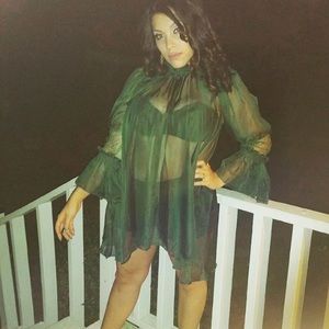 Make an offer! Sheer, cold shoulder top!